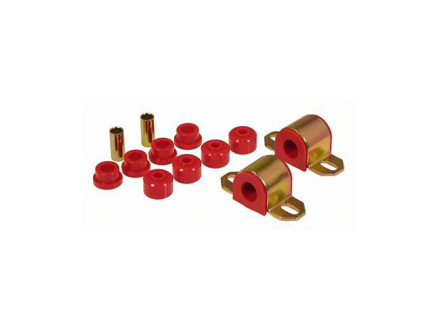 Front Sway Bar and End Link Bushing Kit; 23mm Bar; Red (84-01 Jeep Cherokee XJ)