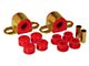 Front Sway Bar and End Link Bushing Kit; 24mm Bar; Red (84-01 Jeep Cherokee XJ)