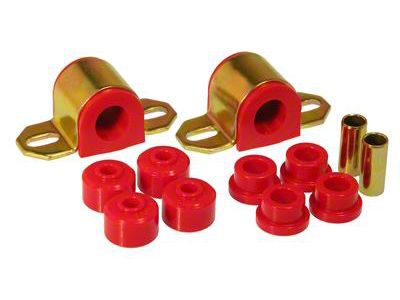 Front Sway Bar and End Link Bushing Kit; 24mm Bar; Red (84-01 Jeep Cherokee XJ)