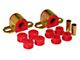Front Sway Bar and End Link Bushing Kit; 25mm Bar; Red (84-01 Jeep Cherokee XJ)