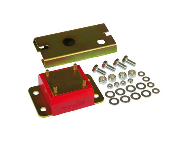 Transmission Mount with Metal Polylock; Red (87-99 Jeep Cherokee XJ w/ Automatic Transmission)