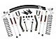 Rough Country 4.50-Inch Suspension Lift Kit with Add-A-Leafs and M1 Monotube Shocks (84-01 Jeep Cherokee XJ w/o AX5 Transmission)