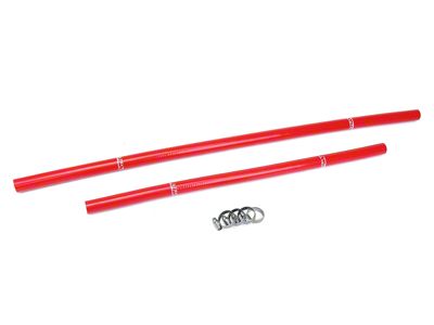 HPS Silicone Heater Coolant Hose Kit; Red (91-01 4.0L Jeep Cherokee XJ)