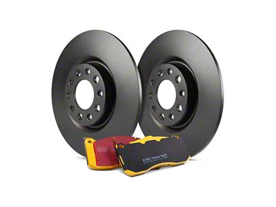EBC Brakes Stage 13 Yellowstuff Brake Rotor and Pad Kit; Rear (14-23 Jeep Cherokee KL w/ Dual Piston Front Calipers)