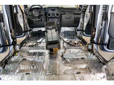 Hushmat Sound Deadening and Insulation Kit; Floor Pan (84-01 Jeep Cherokee XJ 2-Door)
