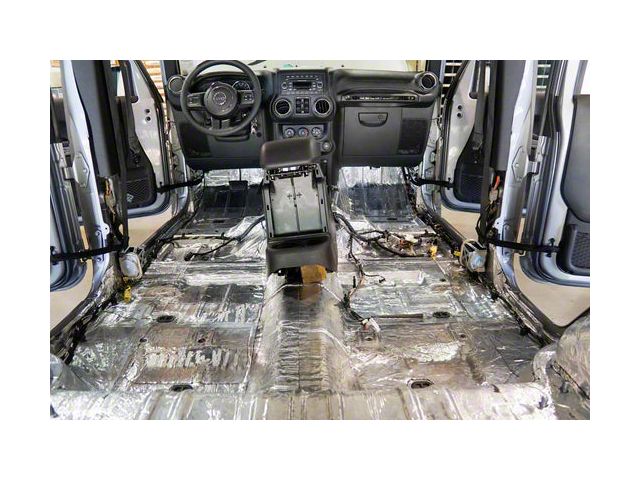 Hushmat Sound Deadening and Insulation Kit; Floor Pan (14-23 Jeep Cherokee KL)