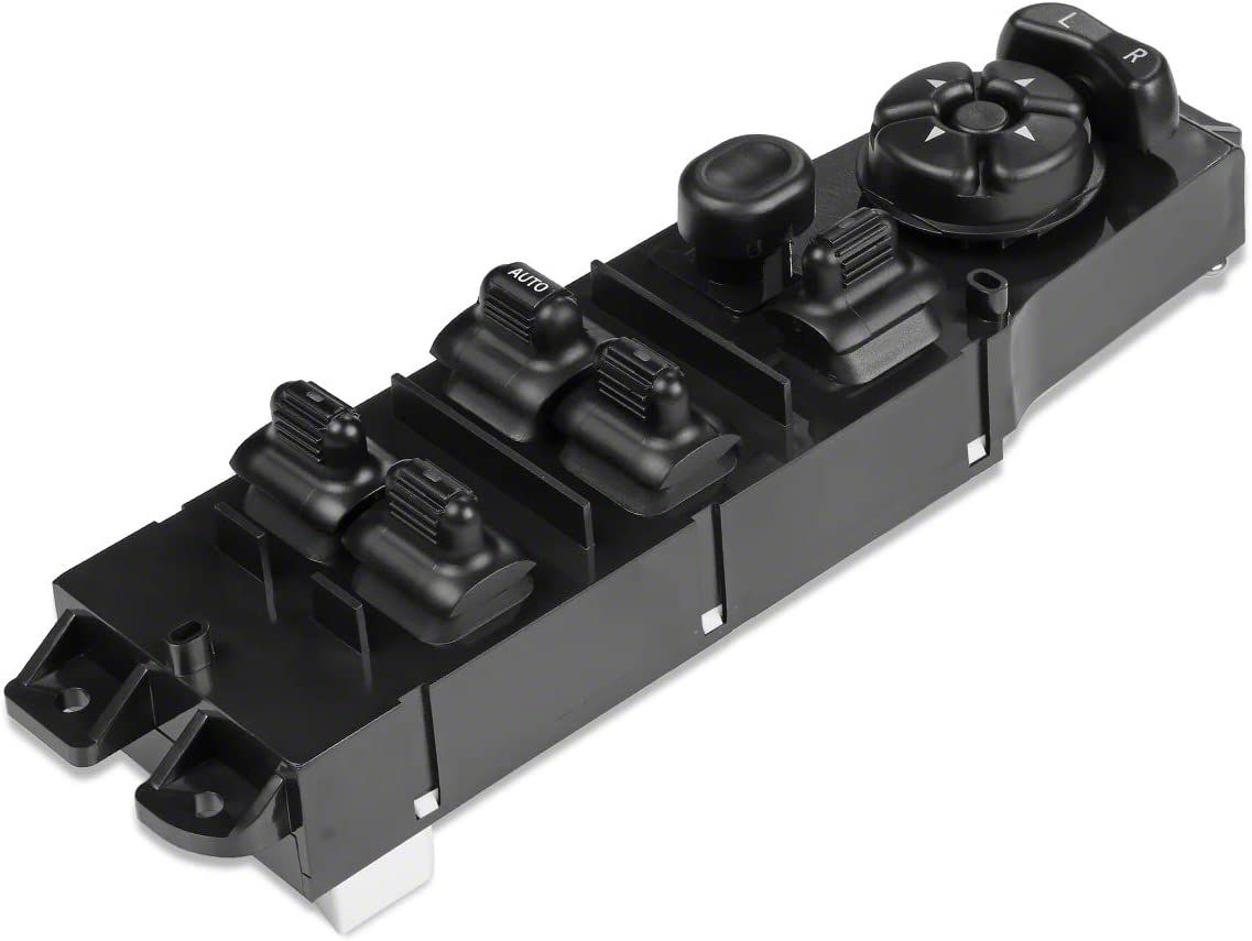 Jeep Cherokee Power Window Switch; Driver Side; Black (9701 Jeep