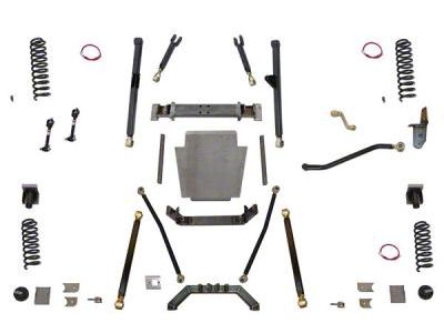 Clayton Off Road 8-Inch Long Arm Suspension Lift Kit with Rear Coil Conversion (84-01 Jeep Cherokee XJ)