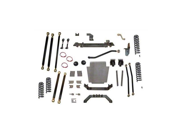 Clayton Off Road 8-Inch Pro Series 3-Link Long Arm Suspension Lift Kit with Rear Coil Conversion (84-01 Jeep Cherokee XJ)