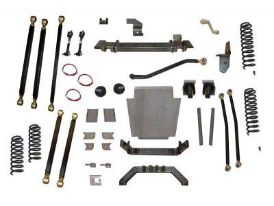 Clayton Off Road 8-Inch Pro Series 3-Link Long Arm Suspension Lift Kit with Rear Coil Conversion (84-01 Jeep Cherokee XJ)