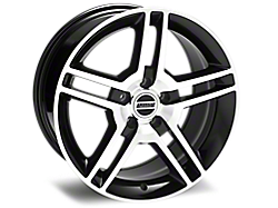 Black Machined 2010 GT500 Style Wheels<br />('94-'98 Mustang)