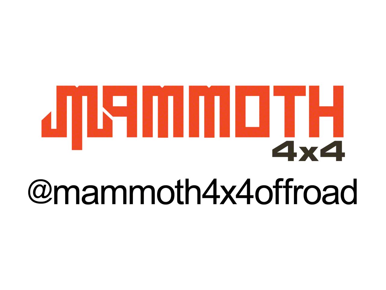 Wrangler Mammoth 4x4 Parts